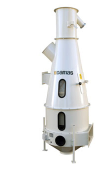 Damas Pulco luftrens sorterar effektivt b&aring;de tunga och l&auml;tta k&auml;rnor med hj&auml;lp av luft